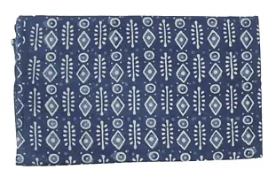 Cotton Quilt Girls' Dressmaking Sewing Fabric Block Print Fabric 100% Cotton Fabric,by The Yard Natural Indigo Blue CDHIF#108-thumb1