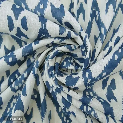 COTTON QUILT Unstitched Pure Voile Cotton Fabric Sanganeri Fabric Natural Vegetable Color (15m) CQHBF#1124-15m-thumb0