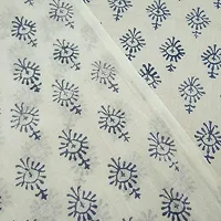 COTTON QUILT Voile Cotton Floral Jaipuri Hand Block Printed Fabric to Give Shape/Size Floral Print Fabric Running Jaipuri Hand Block Printed Women Dress Material (2.5m) CDHBF#200-2.5m-thumb4