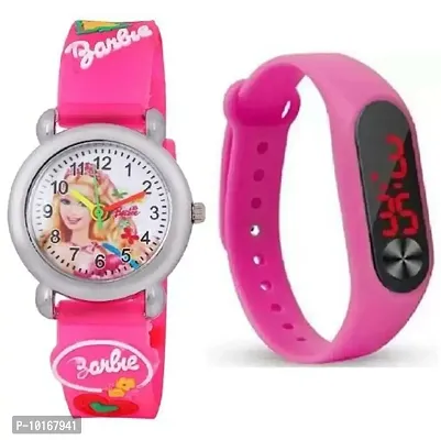 Boys Watches, Boys Digital Display Watches, Pack of 2 (Pink)