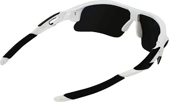 U V Protected Sports Sunglasses/Cricket Sunglasses/ Riding Sunglasses/Cycling Sunglasses (WHITE)-thumb4