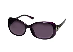 UZAK?U V Protected Oval Sunglasses For Women & Girls (Color Variants Available | Medium) (PURPLE)-thumb2