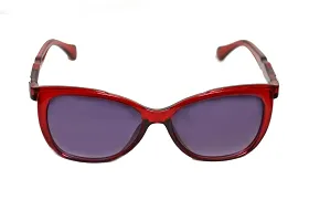 UZAK? U V Protected Cat Eye Sunglasses For Women & Girls (RED)-thumb1