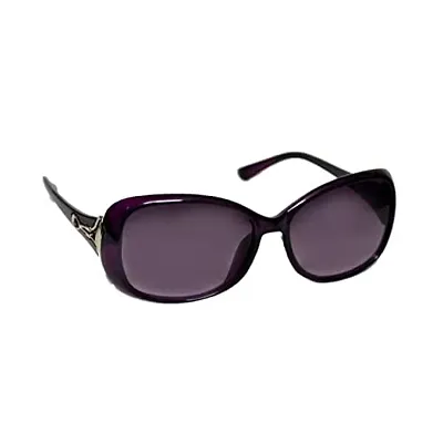 UZAK?U V Protected Oval Sunglasses For Women  Girls (Color Variants Available | Medium) (PURPLE)