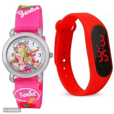 Boys Watches, Boys Digital Display Watches, Pack of 2 (Pink& RED)