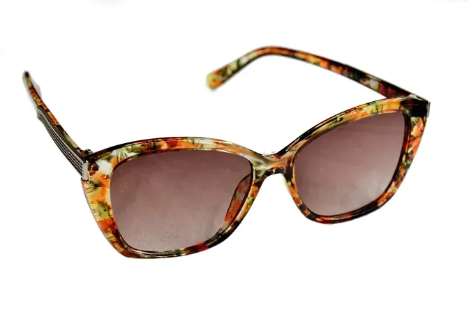 Full Rim Stylish & Trendy U V Protected , Cat eye Sunglasses For Women & Girls (Free Size)