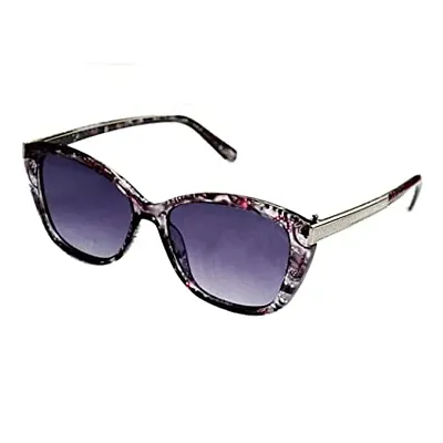 Full Rim Stylish  Trendy U V Protected , Cat eye Sunglasses For Women  Girls (Free Size) (Black)