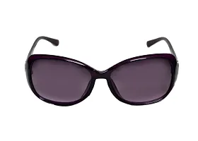 UZAK?U V Protected Oval Sunglasses For Women & Girls (Color Variants Available | Medium) (PURPLE)-thumb1