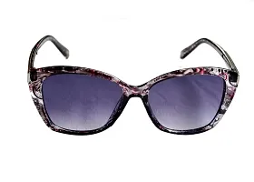 Full Rim Stylish & Trendy U V Protected , Cat eye Sunglasses For Women & Girls (Free Size) (Black)-thumb2
