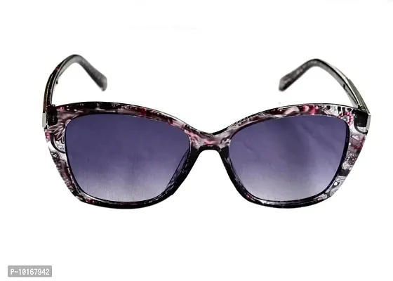 Full Rim Stylish & Trendy U V Protected , Cat eye Sunglasses For Women & Girls (Free Size) (Black)-thumb3