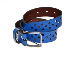 Men Belt & Women Belt Combo , Set For Couple , Gift Hamper For Anniversary and other Ocassion (Blue)-thumb1