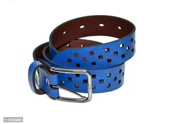 Men Belt & Women Belt Combo , Set For Couple , Gift Hamper For Anniversary and other Ocassion (Blue)-thumb2