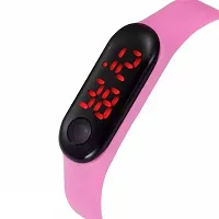 Digital Display Wrist Watch for Boys & Girls (Pack of 2) (Pink)-thumb3