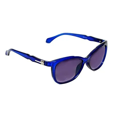 UZAK? U V Protected Cat Eye Sunglasses For Women  Girls (BLUE)