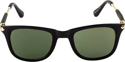 U V Protected Rectangular Sunglasses With Metal Sides (For Boys & Men ) (Green)-thumb1