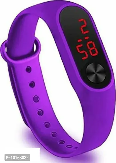 Digital Display Wrist Watch for Boys & Girls (Pack of 2) (Green & Purple)-thumb4