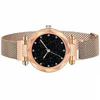 Analog Watch, Alloy Chain Analog Style Wrist Watch for Women & Girls (Golden)-thumb1