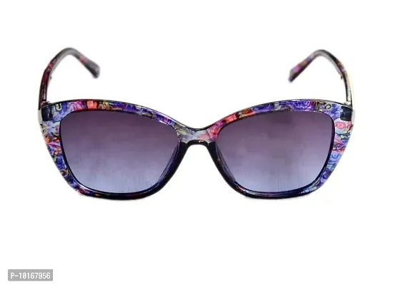 Full Rim Stylish & Trendy U V Protected , Cat eye Sunglasses For Women & Girls (Free Size) (Blue)-thumb2