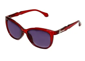 UZAK? U V Protected Cat Eye Sunglasses For Women & Girls (RED)-thumb2