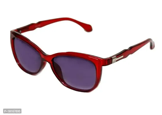UZAK? U V Protected Cat Eye Sunglasses For Women & Girls (RED)-thumb3
