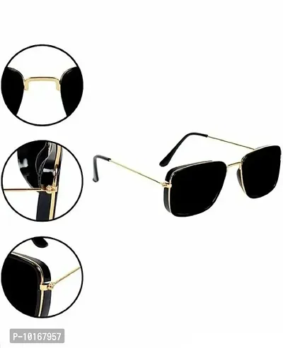 Sunglasses Combo , Men Alloy Frame Square Sunglasses ,U V Protected Combo Pack of 2 (MULTI COLOR)-thumb4