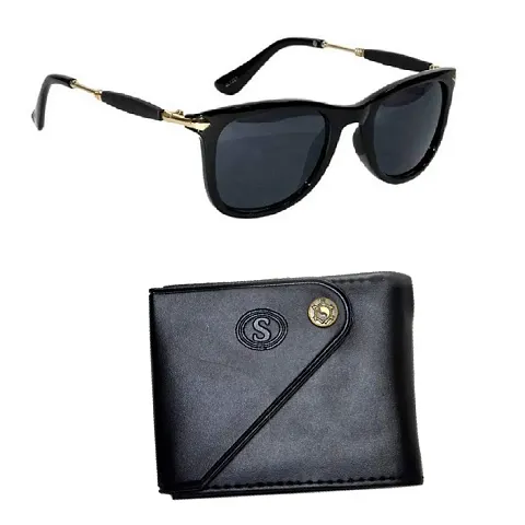 Premium Combo Of Sunglasses Men/Boys look wallet with regular size for Boys-sunglasses-wallet