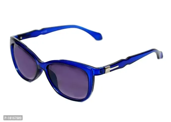 UZAK? U V Protected Cat Eye Sunglasses For Women & Girls (BLUE)-thumb3