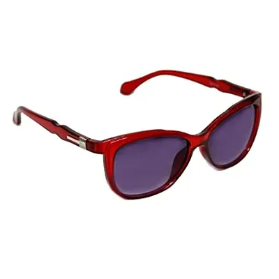 UZAK? U V Protected Cat Eye Sunglasses For Women  Girls (RED)