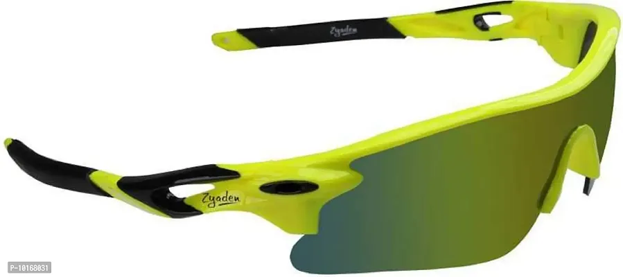 U V Protected Sports Sunglasses/Cricket Sunglasses/ Riding Sunglasses/Cycling Sunglasses (YELLOW)-thumb0
