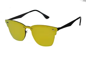 U V Protected Square Shape Sunglasses For Men & Boys (YELLOW)-thumb2