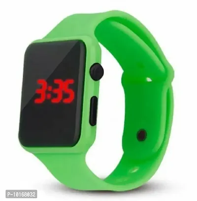 Digital Display Wrist Watch for Boys & Girls (Pack of 2) (Green & Purple)-thumb2