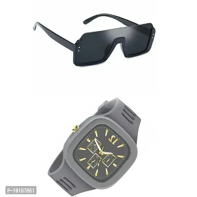 Digital Sports Watch, Multi-Functional Watch for Boys & Men with Sunglasses, Combo Pack of 2 (grey)-thumb2