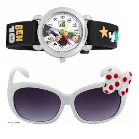 Kids Party wear Sunglasses Watch combo 