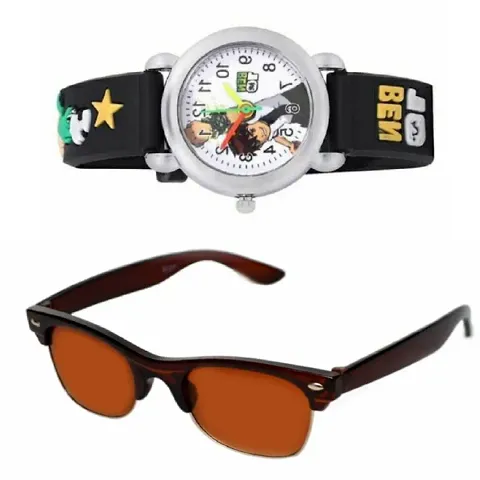 Kids Party wear Sunglasses Watch combo 