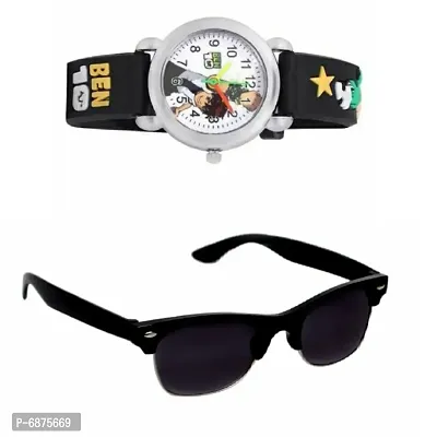 Kids U V Protected Sunglasses  watch Combo-thumb0