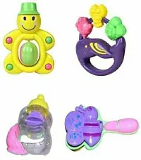 4 Pcs Rattle toys set  (Multicolor)-thumb1
