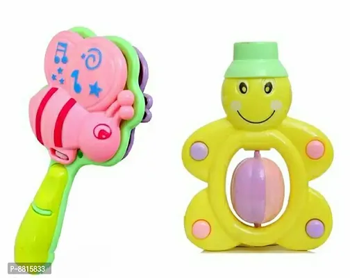 4 Pcs Rattle toys set  (Multicolor)-thumb3