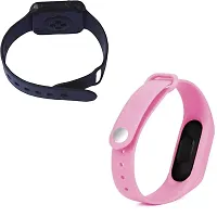 Fancy Silicone Unisex Digital Watch Pack of 2-thumb1