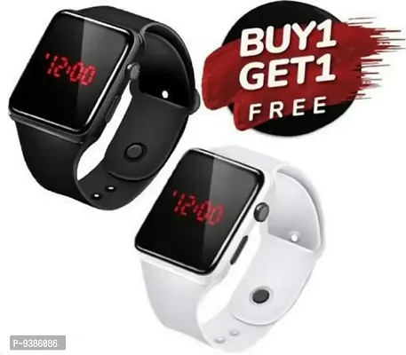 Unisex Digital Display Watch Band Combo pack of 2
