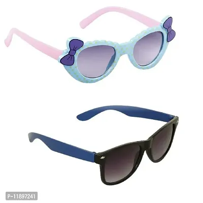 U V Protected Kids Sunglasses For Boys  Girls (Pack of 2 )-thumb0