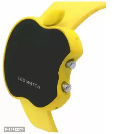 Watches,Yellow Digital Display Apple Shape Watch For Unisex Kids-thumb3