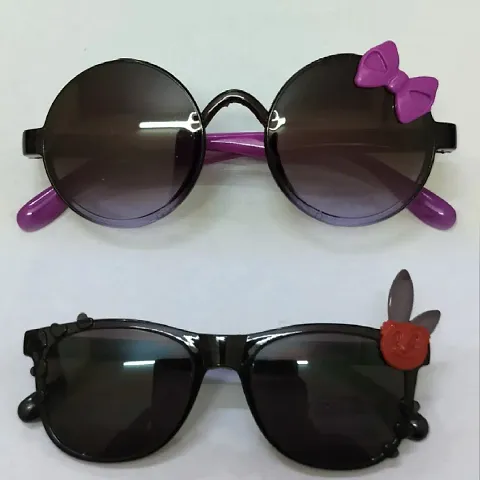 2 Sunglasses Combo Pack For Kids Boys  Girls (Age - 3 - 10 Years )