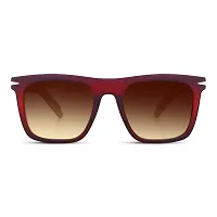 Brown Matt Finish Uv Protected Sunglasses for Men-thumb2