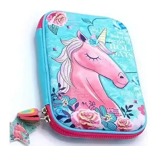 Funky Print Stationery Pouch/ Box for Kids