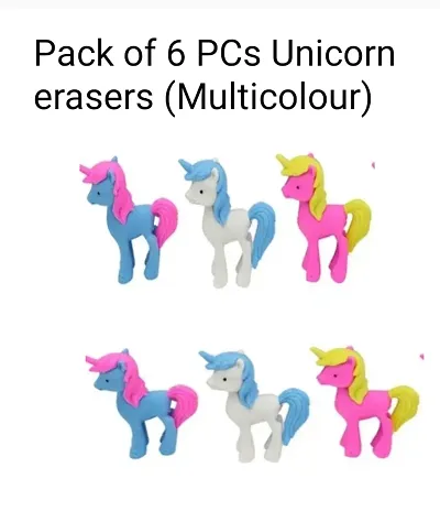 Unicorn Eraser (Pack of 6 Erasers)