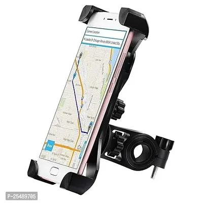 Aerico Bike Phone Mount Holder, Universal Adjustable Bicycle Cell Phone Holder Cradle Stand Motorcycle Rack Handlebar Smartphone Pack Of 1-thumb0