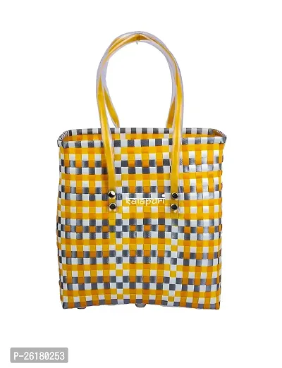 KALAPURI Essentials Handbag for Women, Geometric Tote Hand Bags, Shoulder Shopping Handbags for Women, Stylish Ladies Purse-thumb2