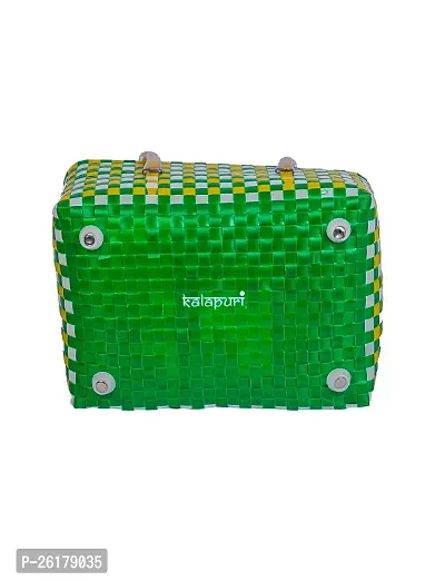 KALAPURI Reusable Multipurpose Basket| Beach Bag Shopping Bag |Grocery Basket | Hand Bag | Storage Basket |Hand Woven Bag | Lunch Bag | Wire Basket-thumb4