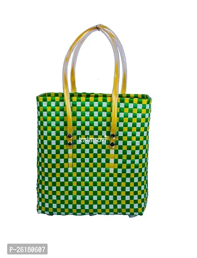 KALAPURI Essentials Handbag for Women, Geometric Tote Hand Bags, Shoulder Shopping Handbags for Women, Stylish Ladies Purse-thumb3