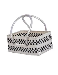 KALAPURI Reusable Multipurpose Basket| Beach Bag Shopping Bag |Grocery Basket | Hand Bag | Storage Basket |Hand Woven Bag | Lunch Bag | Wire Basket-thumb2